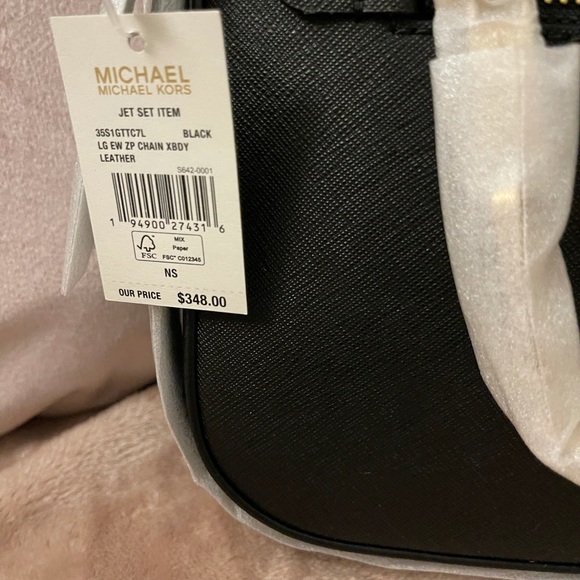 Michael Kors jet set crossbody with chain NWT - Picture 4 of 4